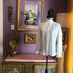 Vintage White Poet Blouse